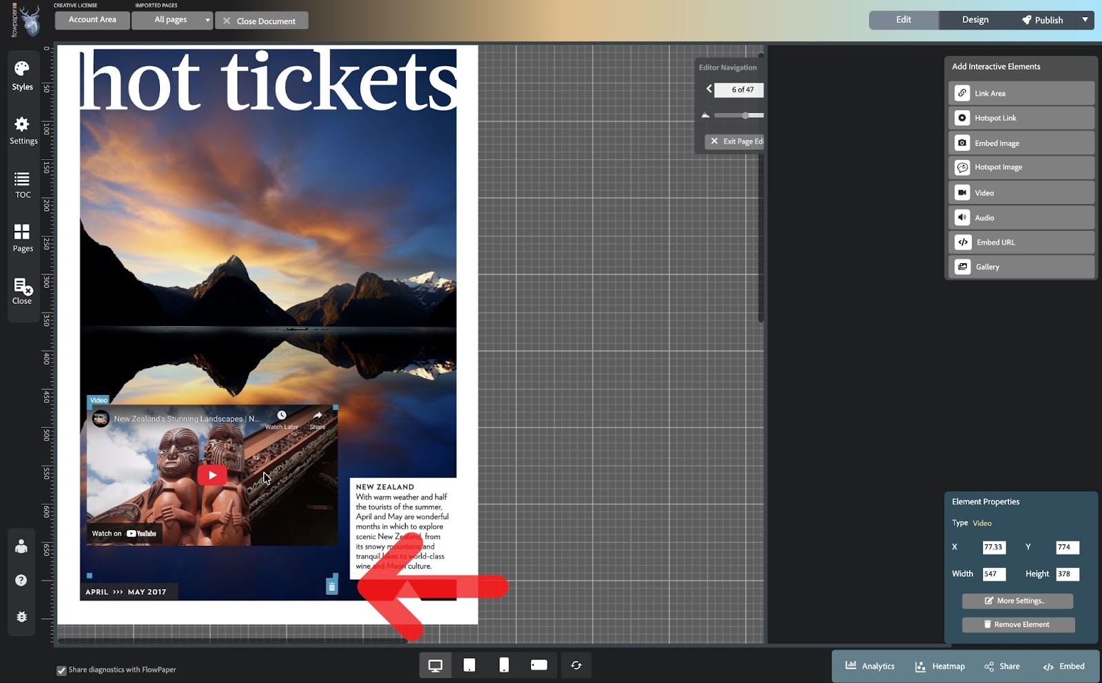 Customize preview and playback settings