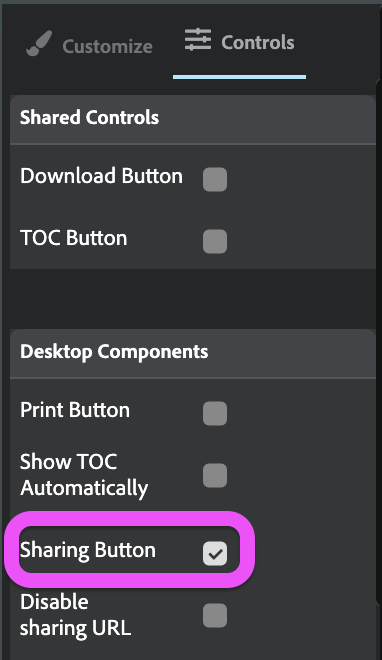 Enable the social sharing button on a PDF flipbook to share on Facebook, LinkedIn, and Twitter